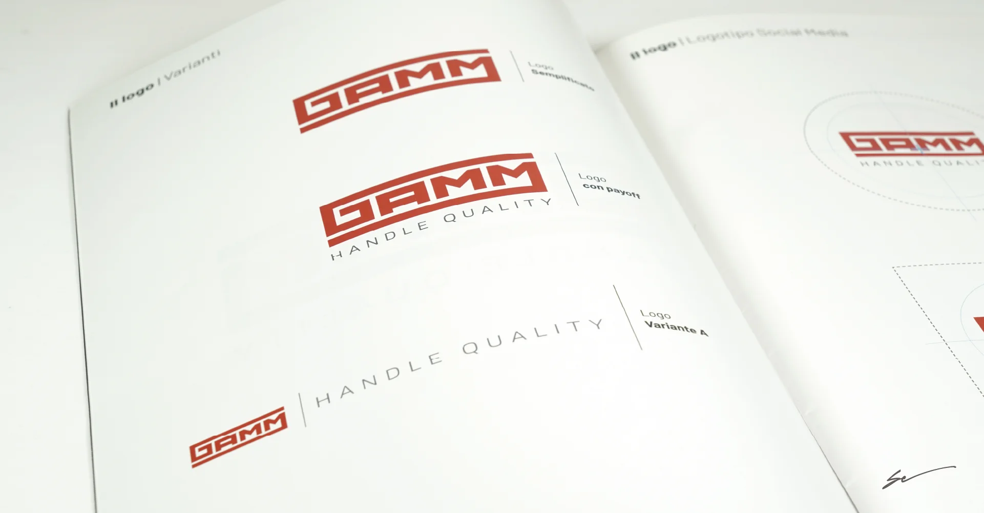 Brand Manual versioni del logo