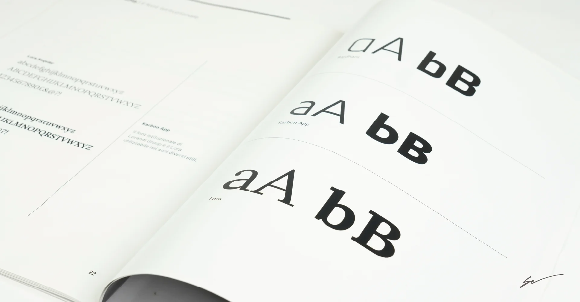 Brand Manual font istituzionale