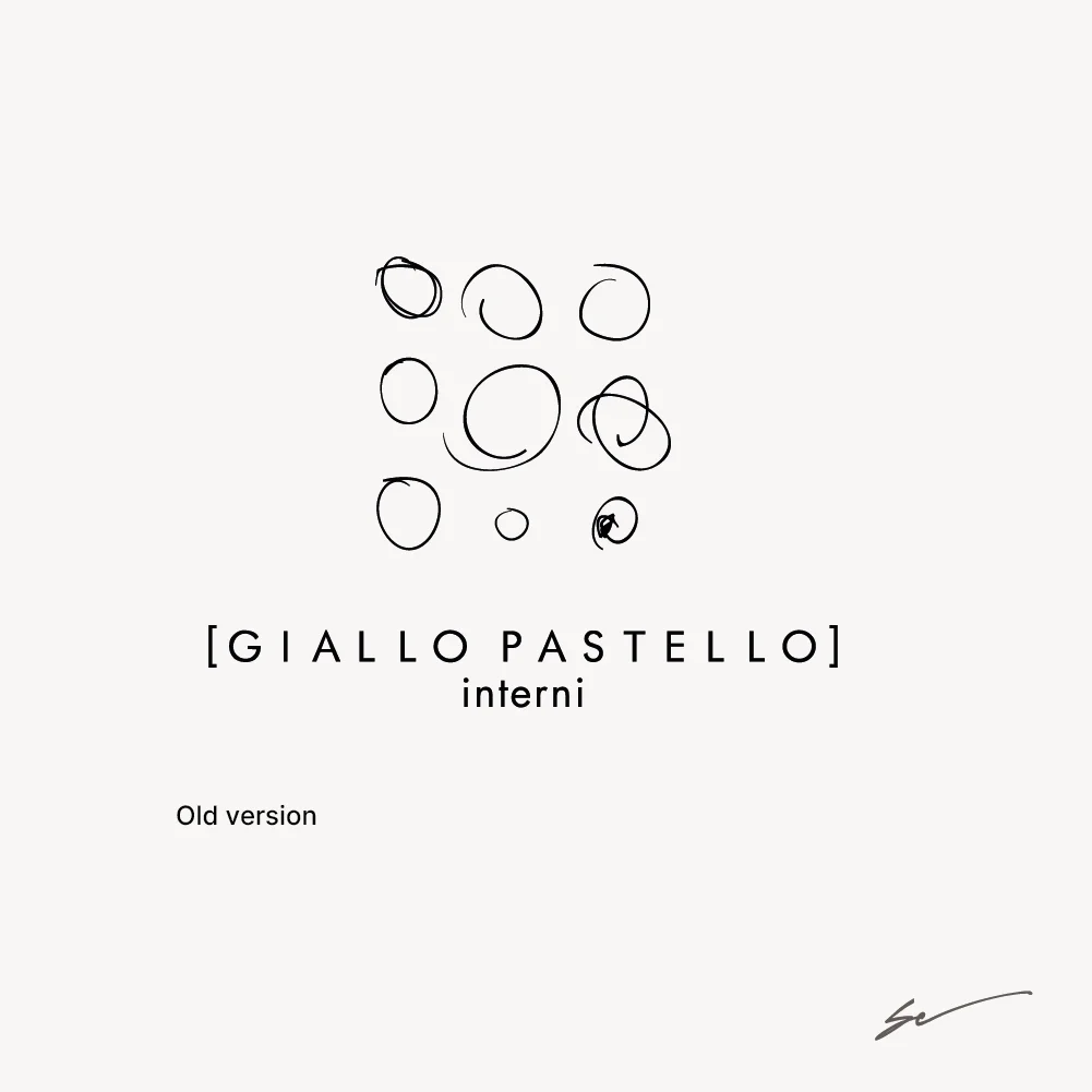 rebranding giallo pastello: logo vecchio