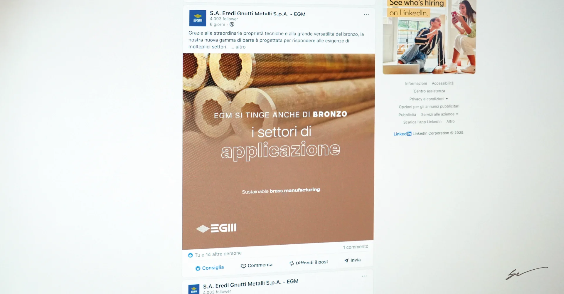 Gestione social per le aziende