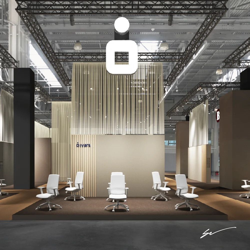 render 3d progettazione stand fieristici