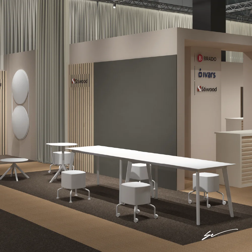 render 3d stand fieristici