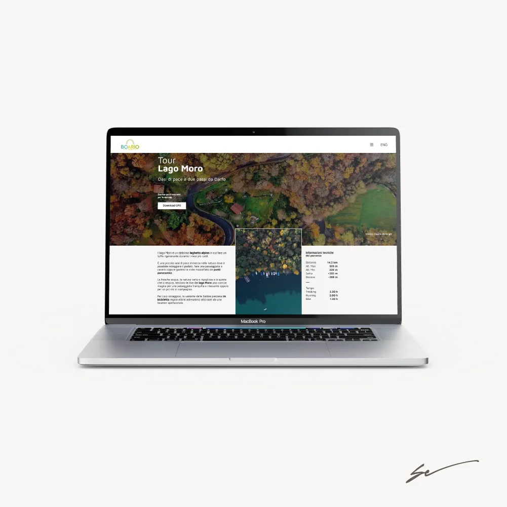 Sito web laptop