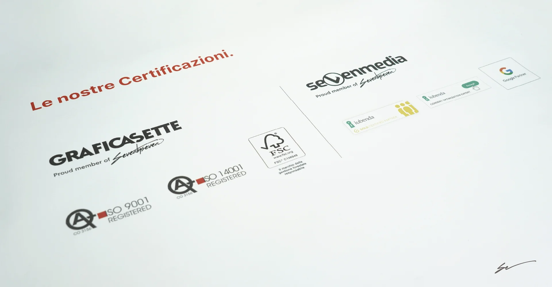 le certificazioni di seventyseven