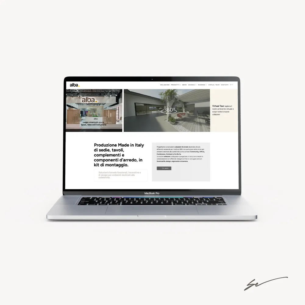 Sitoweb struttura laptop Sitoweb struttura laptop